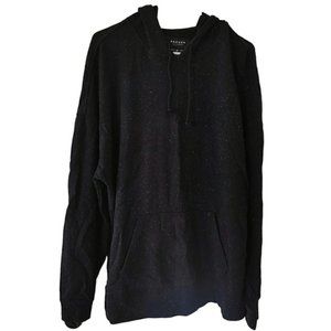 Pacsun Black Galaxy Stars Hoodie Pullover Long Sleeves Workout size XL